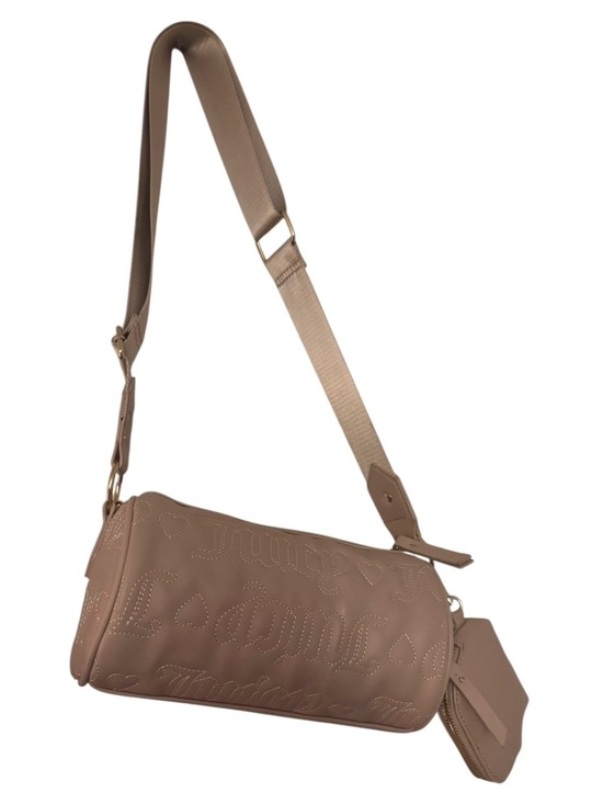 Juicy Couture Handbags - Juicy Couture Taupe Crossbody Barrel Bag
